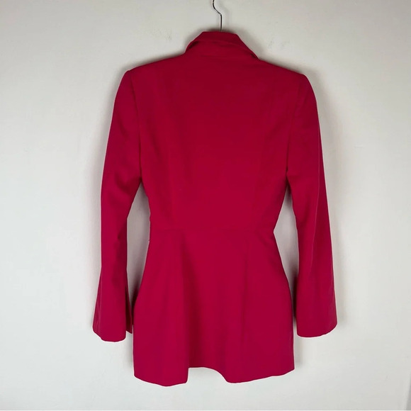 ZARA Blazer Cutout Dress Hot Pink Size XS Blogger Favorite - Picture 7 of 8
